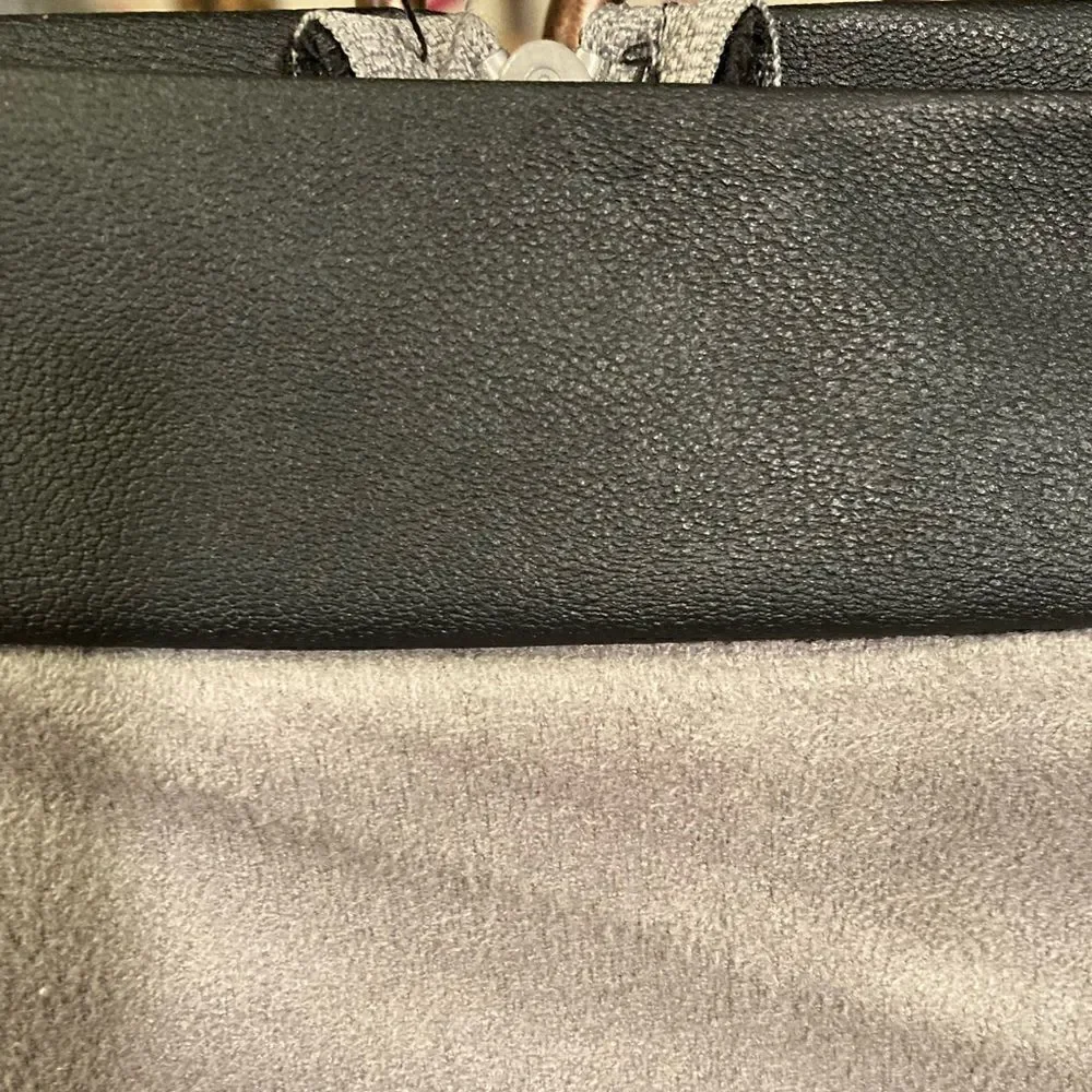 NWT Faux Leather and Suede Asymmetrical Skirt - Picture 5 of 10